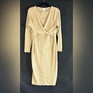 Isabel Maternity by Ingrid & Isabel Tan Long Sleeve Dress